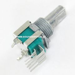 10mm STEREO 10KB ΠΟΤΕΝΣΙΟΜΕΤΡΟ ΠΕΡΙΣΤΡΟΦΙΚΟ ΣΑΣΙ ΑΞΟΝΑΣ FLAT 10mm ΚΛΙΚ ΚΕΝΤΡΟ