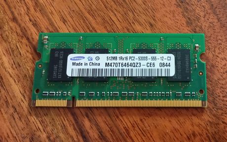 Samsung 512MB DDR2-667Mhz (M470T6464QZ3-CE6) SODIMM για laptop