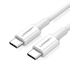 Ugreen US264 USB 2 Cable USB-C male - USB-C male Λευκό 2m (60520)