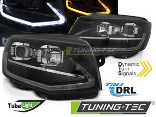 Φανάρια TUBE LIGHT Μαύρο DRL SEQ για VW T6 15-19