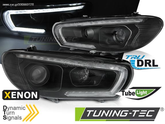 XEONON Φανάρια TUBE SEQ LED Μαύρο για VW SCIROCCO 08-04.14