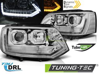 Φανάρια TUBE LIGHT T6 LOOK χρωμίου για VW T5 2010-2015