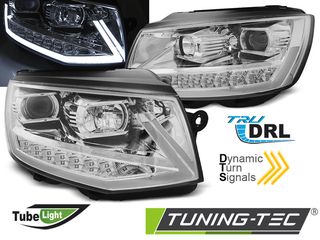 Φανάρια TUBE LIGHT DRL χρωμίου SEQ για VW T6 15-19