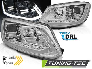 Φανάρια TUBE LIGHT DRL χρωμίου SEQ για VW TOURAN II 08.10-15