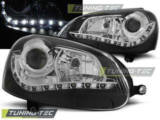 Φανάρια DAYLIGHT Μαύρο για VW GOLF 5