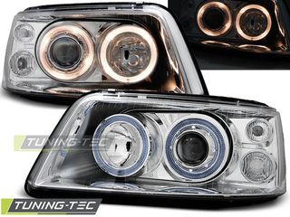 Φανάρια ANGEL EYES χρωμίου για VW T5 04.03-08.09