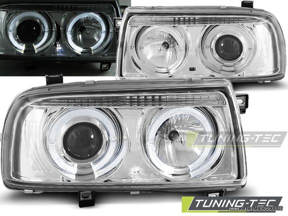 Φανάρια ANGEL EYES χρωμίου για VW VENTO 01.92-08.98