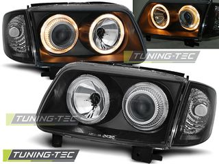 Φανάρια ANGEL EYES Μαύρο για VW POLO 6N2 10.99-10.01