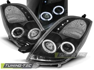 TOYOTA YARIS 06-09 ANGEL EYES Μαύρο