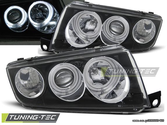 Φανάρια ANGEL EYES Μαύρο για SKODA FABIA I 12.99-08