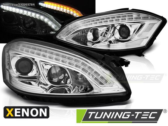 XENON Φανάρια DAYLIGHT χρωμίου για MERCEDES W221 05-09