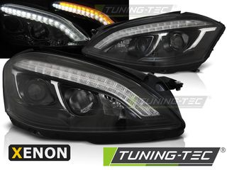 XENON Φανάρια DAYLIGHT Μαύρο για MERCEDES W221 05-09