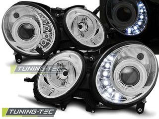 Φανάρια DAYLIGHT χρωμίου για MERCEDES W211 E-KLASA 05.06-09
