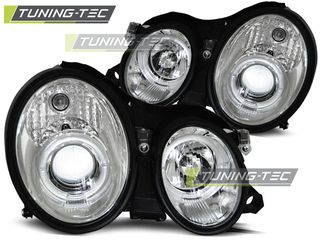 Φανάρια ANGEL EYES χρωμίου για MERCEDES W208 CLK 03.97-04.02