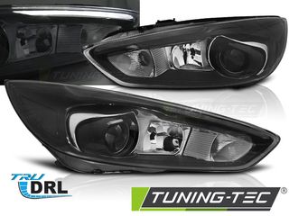 FORD FOCUS MK3 14-18 Μαύρο LED DRL (LED OEM)