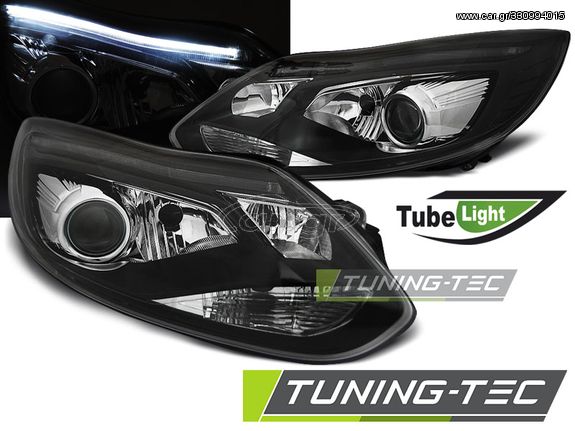 FORD FOCUS MK3 11-10.14 TUBE LIGHTS Μαύρο