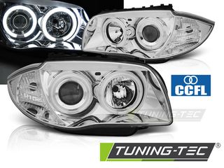 Φανάρια ANGEL EYES CCFL χρωμίου για BMW 1 E87/E81/82/88 04-11