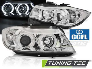 Φανάρια ANGEL EYES CCFL χρωμίου για BMW E90/E91 03.05-08.08