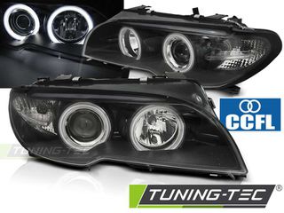 Φανάρια ANGEL EYES CCFL Μαύρο για BMW E46 04.03-06 COUPE CABRIO