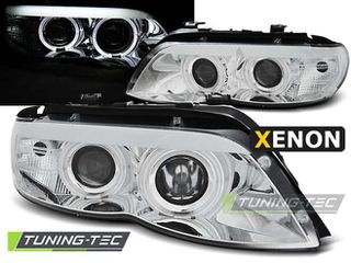 XENON Φανάρια ANGEL EYES χρωμίου για BMW X5 E53 11.03-06