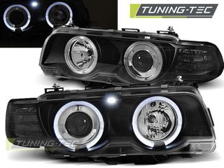 Φανάρια ANGEL EYES Μαύρο για BMW E38 09.98-07.01