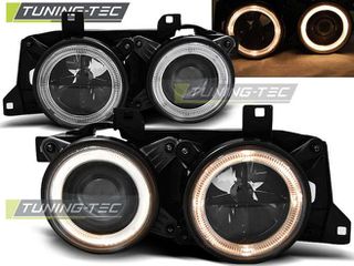 Φανάρια ANGEL EYES Μαύρο για BMW E32/E34