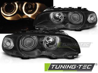 Φανάρια ANGEL EYES Μαύρο για BMW E46 04.99-03 COUPE CABRIO