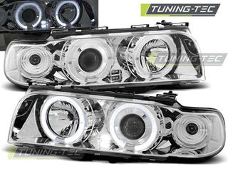 Φανάρια ANGEL EYES χρωμίου για BMW E38 06.94 - 08.98