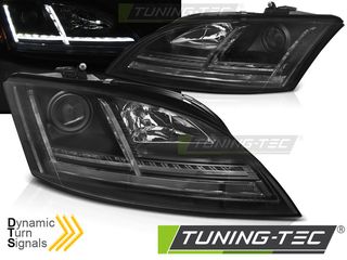 Φανάρια LED Μαύρο SEQ για AUDI TT 06-10 8J