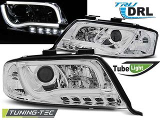 Φανάρια TUBE LIGHT DRL χρωμίου για AUDI A6 05.97-05.01