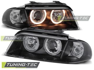 Φανάρια ANGEL EYES Μαύρο για AUDI A4 01.99-09.00