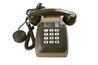 Ενσύρματο Σταθερό Τηλέφωνο Με ''Κουτσομπόλα'' Του 1980