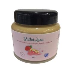 Butter Land φυστικοβούτυρο με σπιτική πραλίνα φράουλα χωρίς αλάτι 250 γρ.