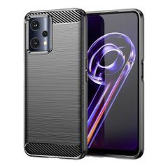 Carbon Case Flexible Cover Realme 9 Pro black-thumb-0