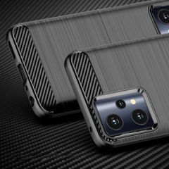 Carbon Case Flexible Cover Realme 9 Pro black-thumb-1