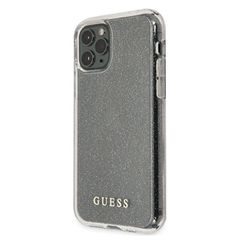 Guess GUHCN65PCGLSI iPhone 11 Pro Max silver/silver hard case Glitter-thumb-1