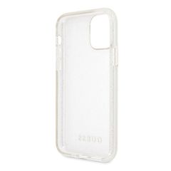 Guess GUHCN65PCGLSI iPhone 11 Pro Max silver/silver hard case Glitter-thumb-3