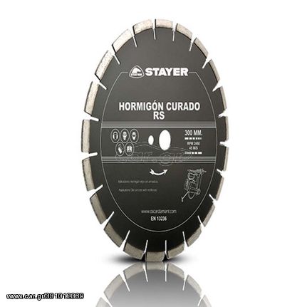 Διαμαντόδισκος για παλιό  σκυρόδεμα HORMIGÓN CURADO RENDIMIENTO ST Stayer - Ø 400 X 25,4 H10