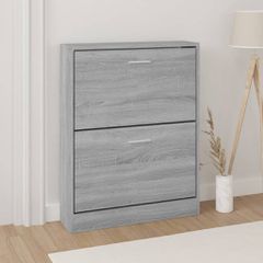 Παπουτσοθήκη Γκρι Sonoma 59x17x81 εκ. από Επεξεργασμένο Ξύλο 342540