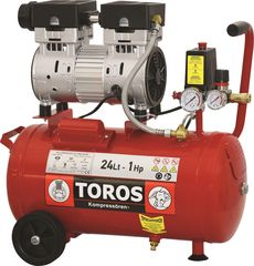 Αεροσυμπιεστής Μονομπλόκ 24LT/1HP OILFREE Brushless & Silent Toros 40151