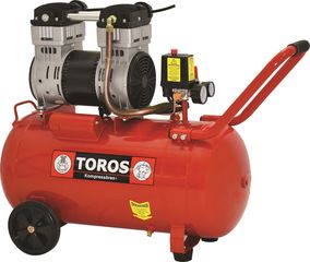 Αεροσυμπιεστής Μονομπλόκ 50LT/1,55HP OILFREE Brushless & Silent Toros 40152