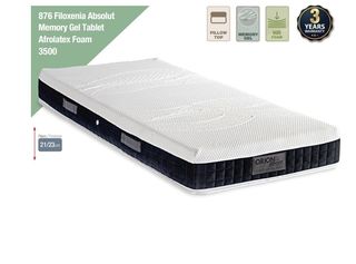 Στρώμα Ύπνου 876 Filoxenia Absolut Memory Gel Tablet Afrolatex Foam 3500 90Χ200Χ22cm