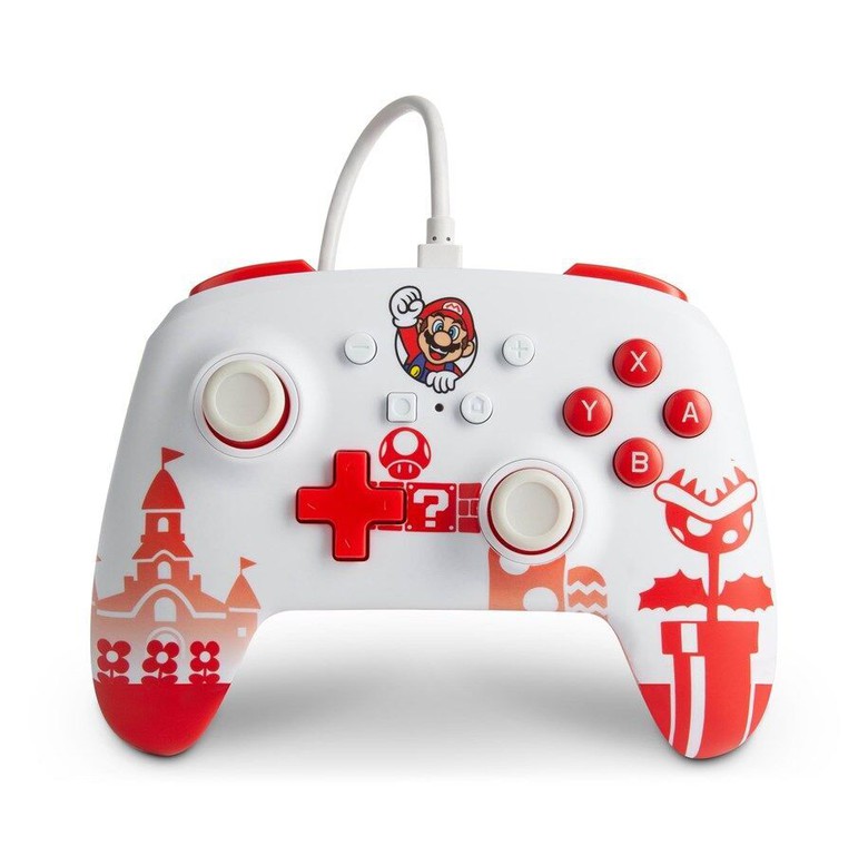 PowerA Enhanced Wired Controller For Nintendo Switch – Mario Red/White / Nintendo Switch