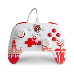PowerA Enhanced Wired Controller For Nintendo Switch – Mario Red/White / Nintendo Switch