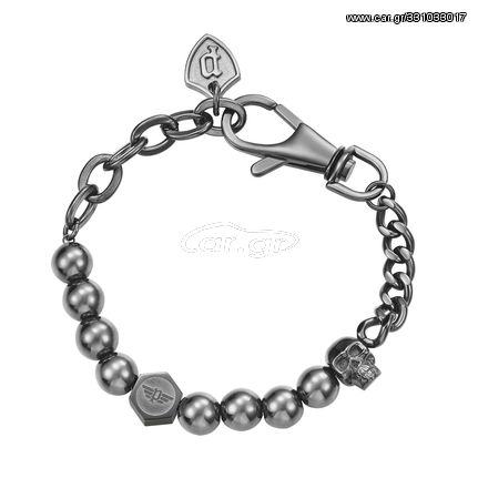 Police Vertex, Men's Grey Stainless Steel Bracelet PEAGB2212112