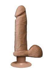The Realistic Cock - Vibrating 8 Inch - Brown