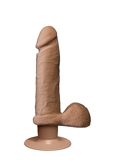 Vibrating ULTRASKYN Dildo - Brown