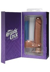 Vibrating ULTRASKYN Dildo - Brown-thumb-2