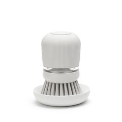 Soap Dispensing Dish Brush Brabantia, Light Grey