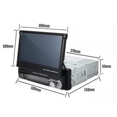 1 din αναδιπλούμενη οθόνη 7" USB, MP3, Video, Bluetooth, Mirrorlink-thumb-2